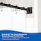 Kenney Mfg Twist & Fit No Tools Katrina Decorative Tension Shower Curtain Rod, 42-72in, Black KN911C/5HUS - alternate 3